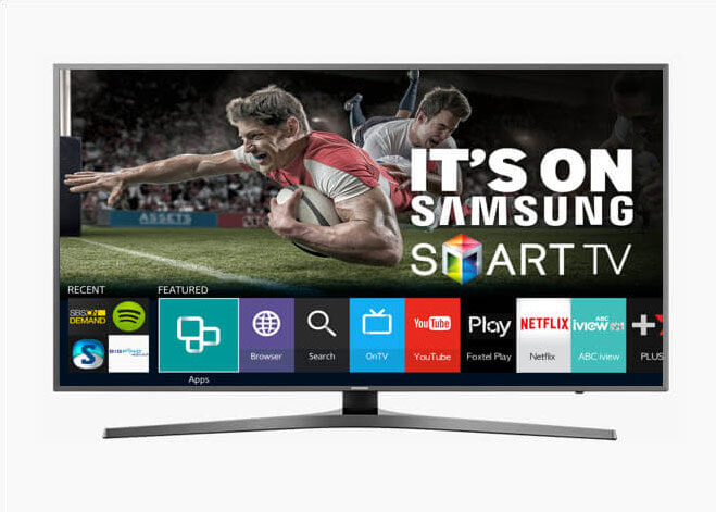 Smart TVs give you access to sport programs from around the world. Shop now at The Good Guys.
